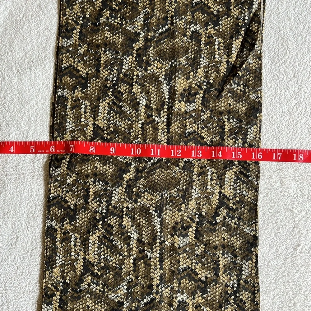 Maggy London Brown and Tan Snake Print Scarf - Picture 5 of 11